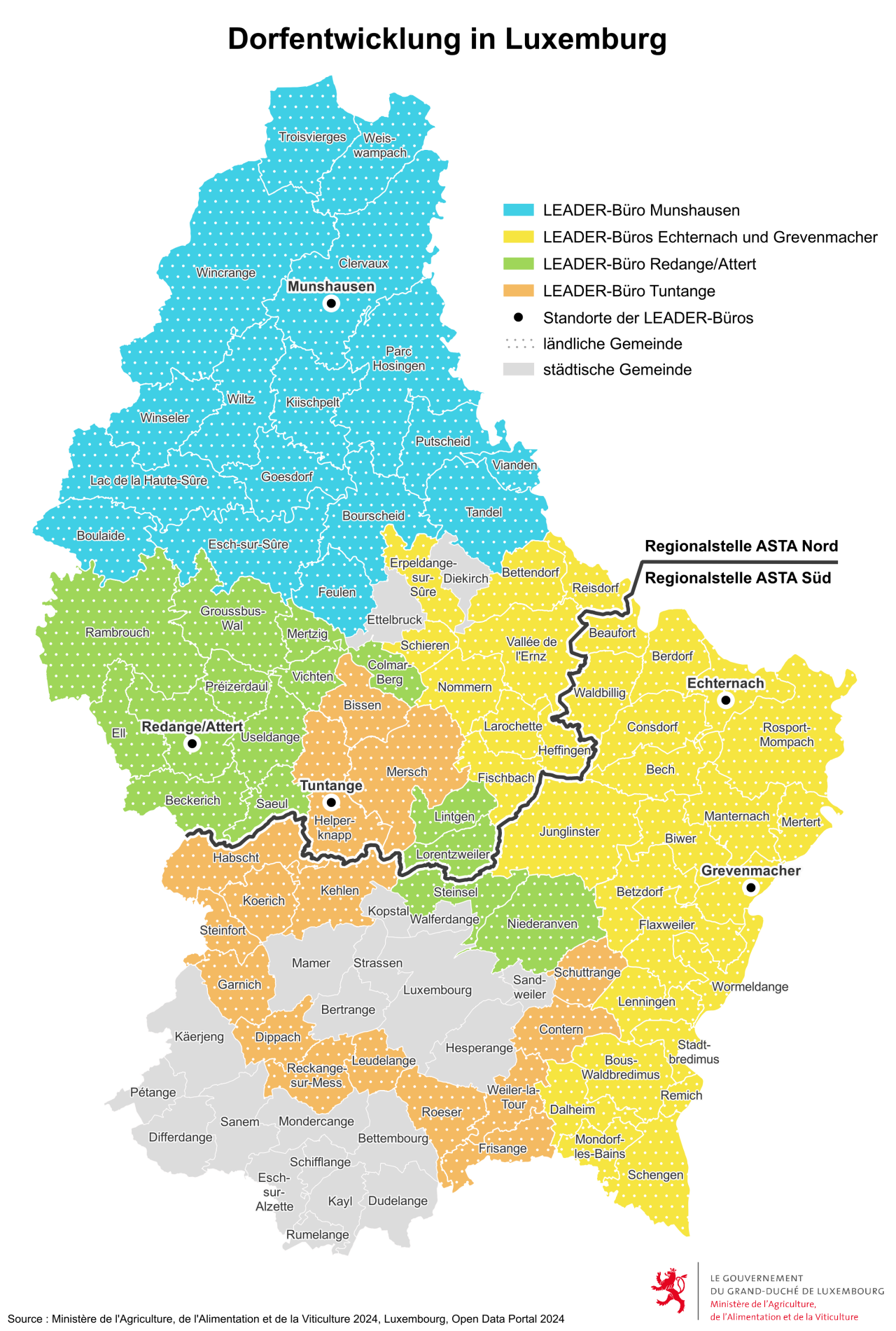 Dorfentwicklung - Karte