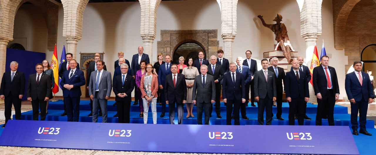 Photo de groupe des ministres de l’Agriculture européens.